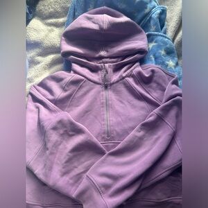 Lululemon Scuba Half-Zip Hoodie in Purple